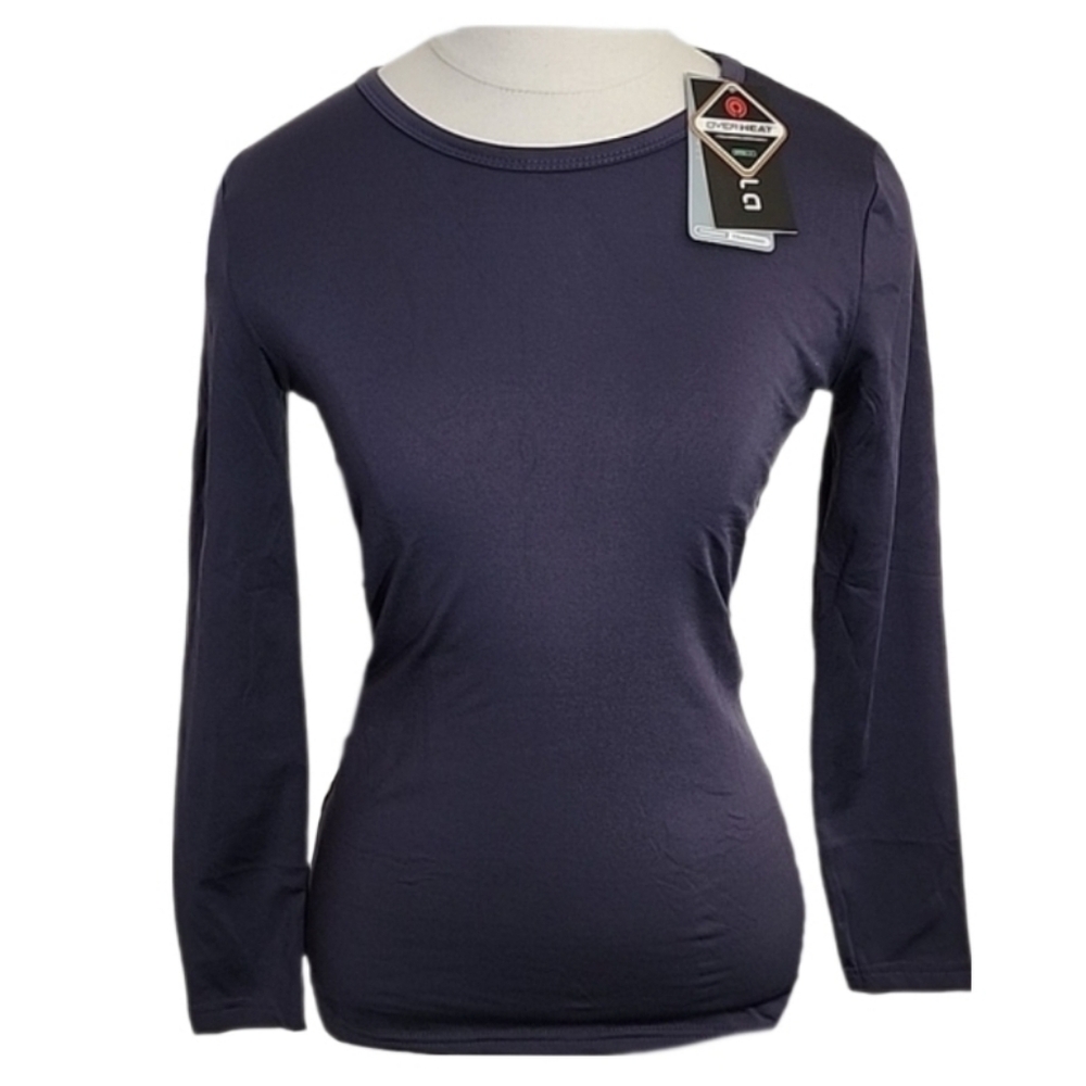 Tesla Shirt Training Long Sleeve Round Neck Gray Size S